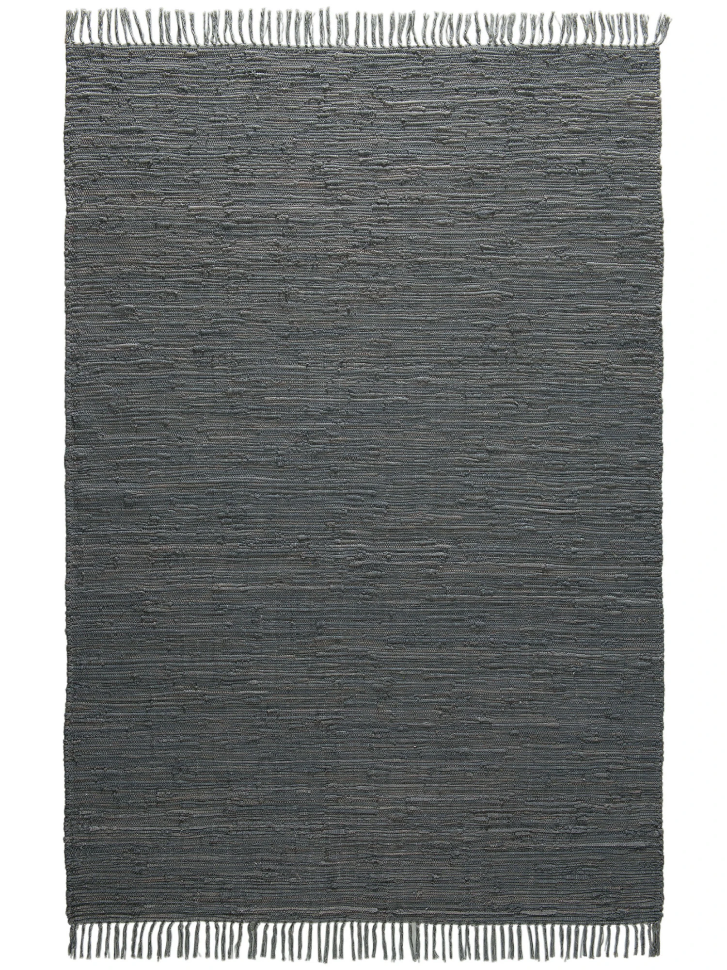 Baumwoll-Teppich, Anthrazit 4 Baumwoll-Teppich, Anthrazit – Bild 2