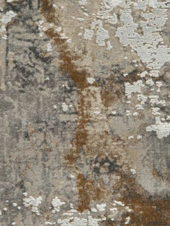 Vintage-Teppich, Taupe -Teppiche Verkäufe Garisim VintageTeppich Dunkelbeige Taupe 200rund lup