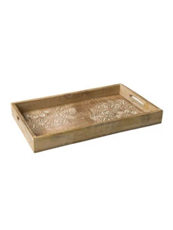 Deko-Tablett, Hellbraun