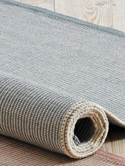 Flachgewebe-Teppich, Gletscher -Teppiche Verkäufe Hoegland Handwebteppich blau gletscher lup