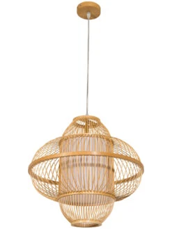 Hängeleuchte, Bambus 11 Hängeleuchte, Bambus -Teppiche Verkäufe Imari Pendelleuchte Beige Bambus 42x42x40 per3