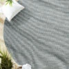 Outdoor-Teppich, Perlgrau -Teppiche Verkäufe Indiana Flachgewebeteppich grau perlgrau 160rund mil