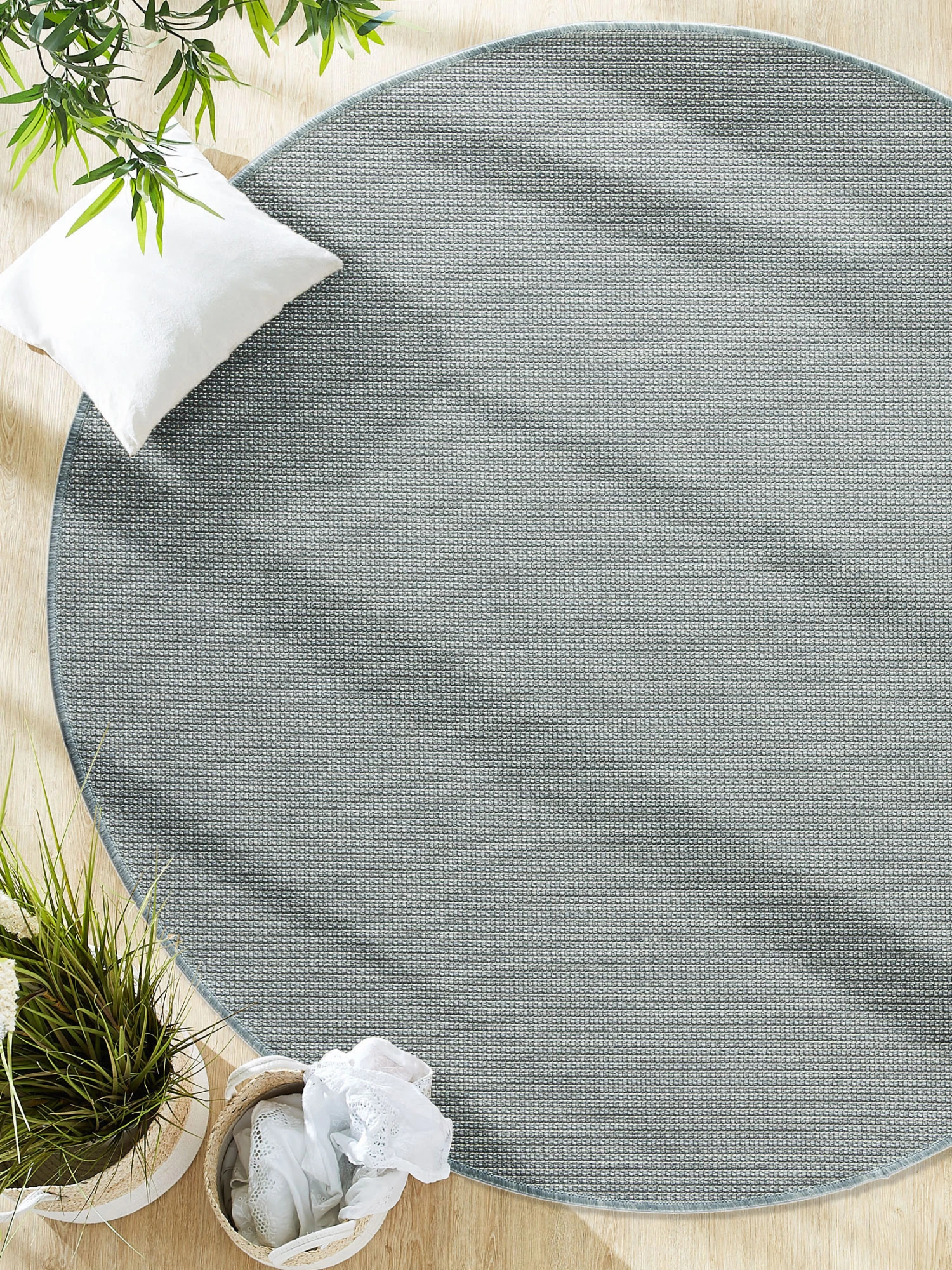 Outdoor-Teppich, Perlgrau 3 Outdoor-Teppich, Perlgrau