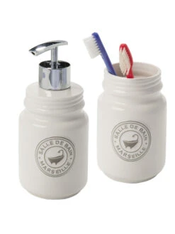 Seifenspender, Weiss -Teppiche Verkäufe Inga Set Weiss per