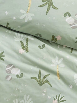 Kinderbettwäsche, Jungle Green 9 Kinderbettwäsche, Jungle Green -Teppiche Verkäufe JungleFever Bettwaesche Gruen JungleGreen 135x200 lup