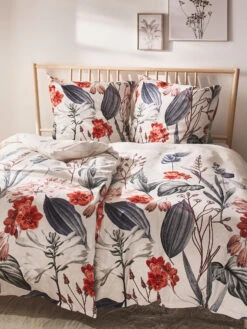 Satin-Bettwäsche, Offwhite