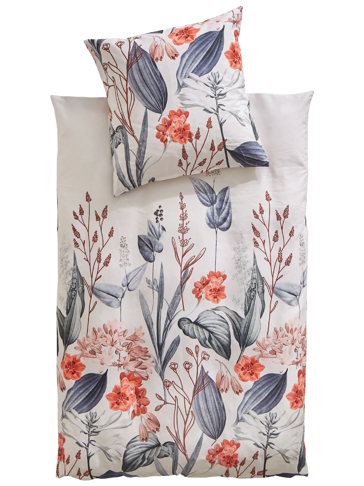 Satin-Bettwäsche, Offwhite 4 Satin-Bettwäsche, Offwhite – Bild 2