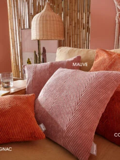 Kissen, Cognac -Teppiche Verkäufe Kalle Sofakissen mauve cognac mil2