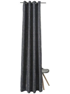 Ösenschal, Galaxy -Teppiche Verkäufe Karli Gardine Oesenschal Dunkelgrau Galaxy 140x245 pla2