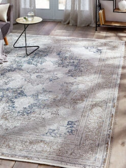 Vintage-Teppich, Bleu