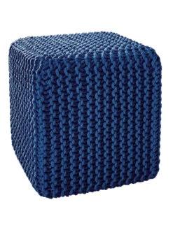 Strick-Pouf, Navy