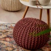 Pouf, Sweet Home Brown -Teppiche Verkäufe Kiruna Sitzpouf braun sweethomebrown rund mil