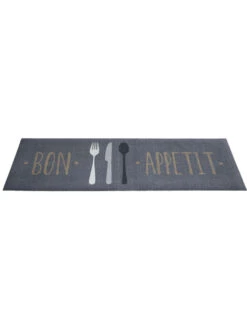 Fußmatte, Bon Appetit -Teppiche Verkäufe Kitchen Fussmatte Grau BonAppetit 50x150 per