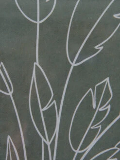 Leinwand-Druck-Glas, Grün/Weiss -Teppiche Verkäufe Kolura Druckgerahmt Gruen GruenWeiss 30x40 lup