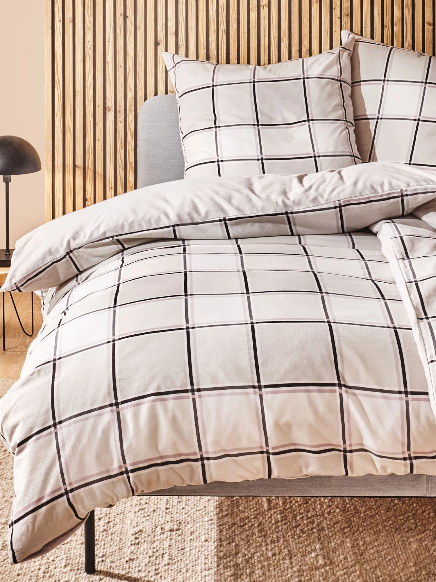 Flanell-Bettwäsche, Silber 3 Flanell-Bettwäsche, Silber