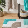 Badematte, Türkis -Teppiche Verkäufe Latigo Badteppich Mehrfarbig Tuerkis 70x120 mil
