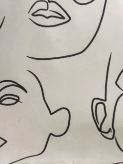 Kissen, Black/White -Teppiche Verkäufe Lenia Kissen SchwarzWeiss BlackWhite 45x45 lup