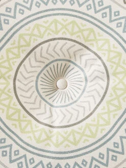 Outdoorkissen, Blau -Teppiche Verkäufe Leonora Bodenkissen Blau 60rund lup