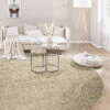 Hochflor-Teppich, Hellbeige -Teppiche Verkäufe Lounge UniTeppich Hellbeige 200rund mil