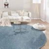 Hochflor-Teppich, Hellblau 2 Hochflor-Teppich, Hellblau -Teppiche Verkäufe Lounge UniTeppich Hellblau 200rund mil