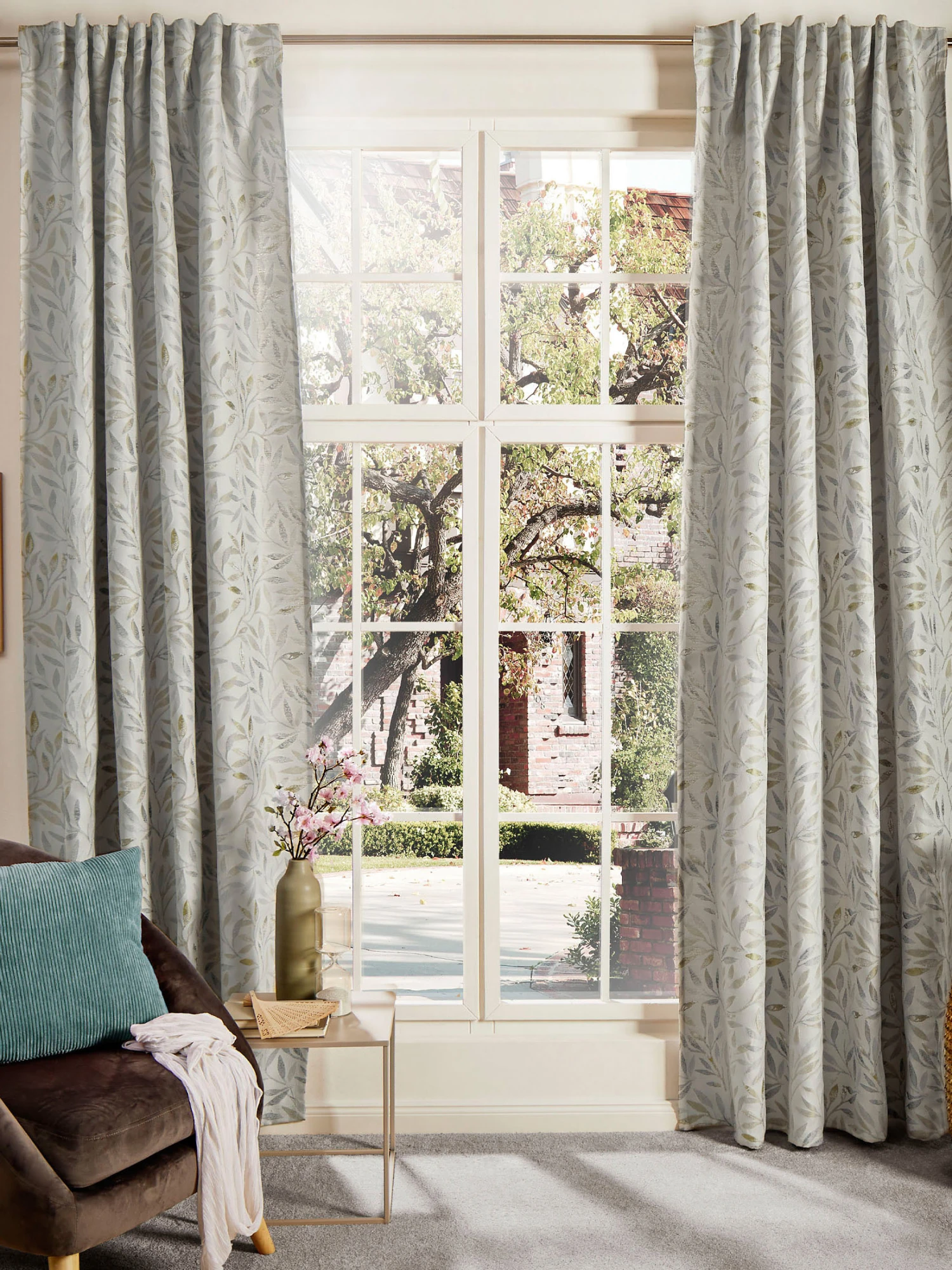 Vorhang Mit Gardinenband, Lindgrün 3 Vorhang Mit Gardinenband, Lindgrün