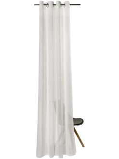 Ösenschal, Weiss -Teppiche Verkäufe Madox Gardine Oesenschal Weiss 140x245 pla2