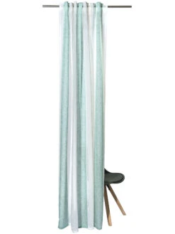 Vorhang Mit Gardinenband, Altmint -Teppiche Verkäufe Malena Gardine VerdeckteSchlaufe Gruen Altmint 140x245 pla2