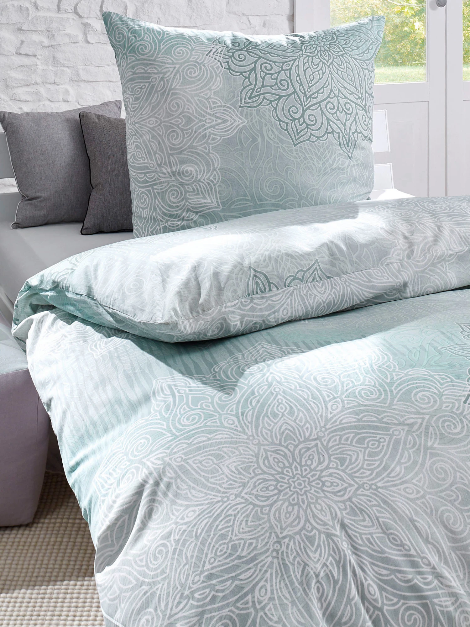 Renforcé-Bettwäsche, Eggshell Blue 3 Renforcé-Bettwäsche, Eggshell Blue