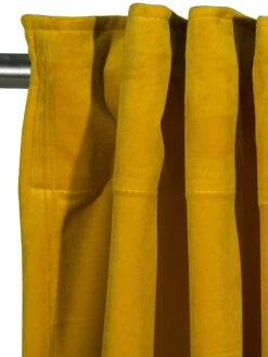 Vorhang Mit Gardinenband, Senf -Teppiche Verkäufe Marilana Gardine verdeckteSchlaufe Gelb Senf 140x245 lup1