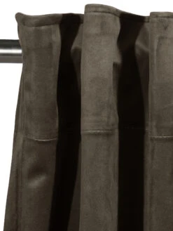 Vorhang Mit Gardinenband, Taupe -Teppiche Verkäufe Marilana Gardine verdeckteSchlaufe Grau Taupe 140x245 lup1