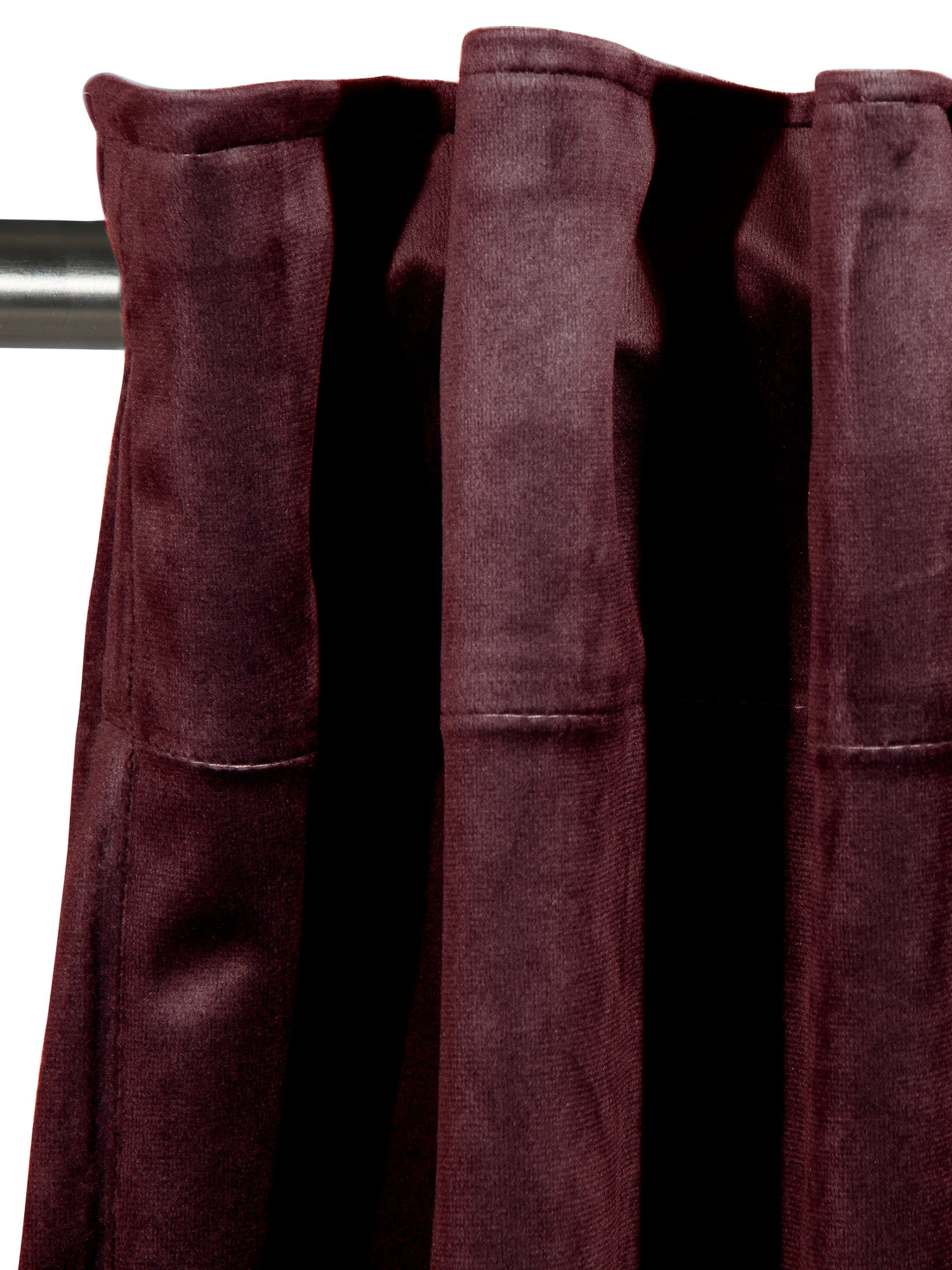 Vorhang Mit Gardinenband, Burgunder 6 Vorhang Mit Gardinenband, Burgunder – Bild 4