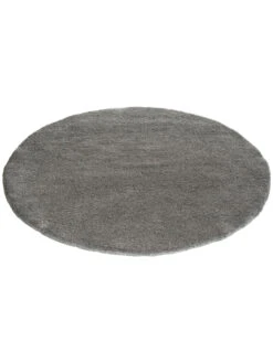 Woll-Teppich, Anthrazit -Teppiche Verkäufe Mavora Wollteppich Dunkelgrau Anthrazit 150rund fper