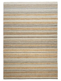Baumwoll-Teppich, Sand Stripes -Teppiche Verkäufe Miana FlachgewebeTeppich Beige SandStripes 200x300 pla