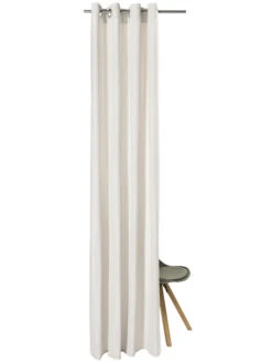 Ösenschal, Offwhite -Teppiche Verkäufe Milla Gardine Oesenschal creme Offwhite 140x245 pla2