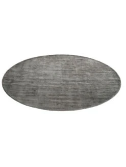 Viskose-Teppich, Stahl -Teppiche Verkäufe Miramar UniTeppich Grau Stahl 200rund fper