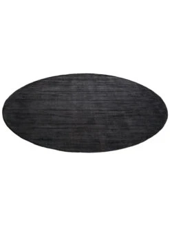 Viskose-Teppich, Schiefer -Teppiche Verkäufe Miramar UniTeppich Schwarz Schiefer 200rund fper