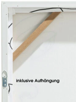 Leinwand-Druck-gerahmt, Weiss/Beige -Teppiche Verkäufe Misuna Leinwandbild Weiss WeissBeige 50x70 ruk