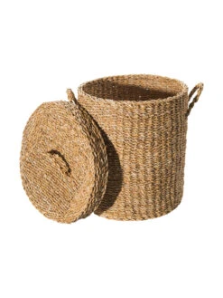 Korb, Graubeige -Teppiche Verkäufe Miu Korb Beige Graubeige 35x35x38 per2