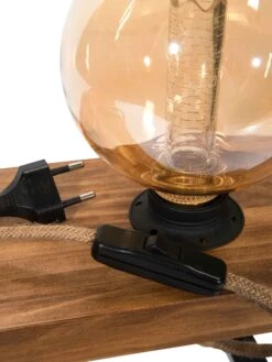 Tischleuchte, Braun -Teppiche Verkäufe MyStage Tischleuchte Braun 13x40x15 lup2