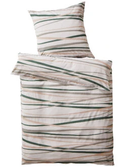Renforcé-Bettwäsche, Weiss -Teppiche Verkäufe Nerada Bettwaesche Gruen Weiss 135x200 pla