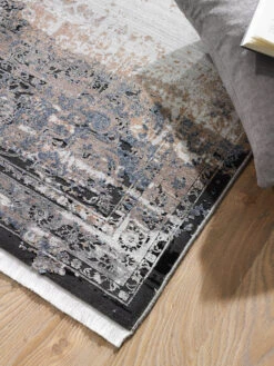 Vintage-Teppich, Vintage Black 11 Vintage-Teppich, Vintage Black -Teppiche Verkäufe Neraida Vintageteppich grau schwarz 160x230 mil3