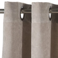 Ösenschal, Wolle 10 Ösenschal, Wolle -Teppiche Verkäufe Nuri Gardine Oesenschal Beige Wolle 140x245 lup1