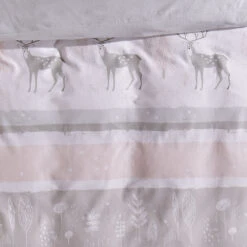 Bettwäsche, Grau/Rose -Teppiche Verkäufe Nuuk Bettwaesche Rosa GrauRose 135x200 lup