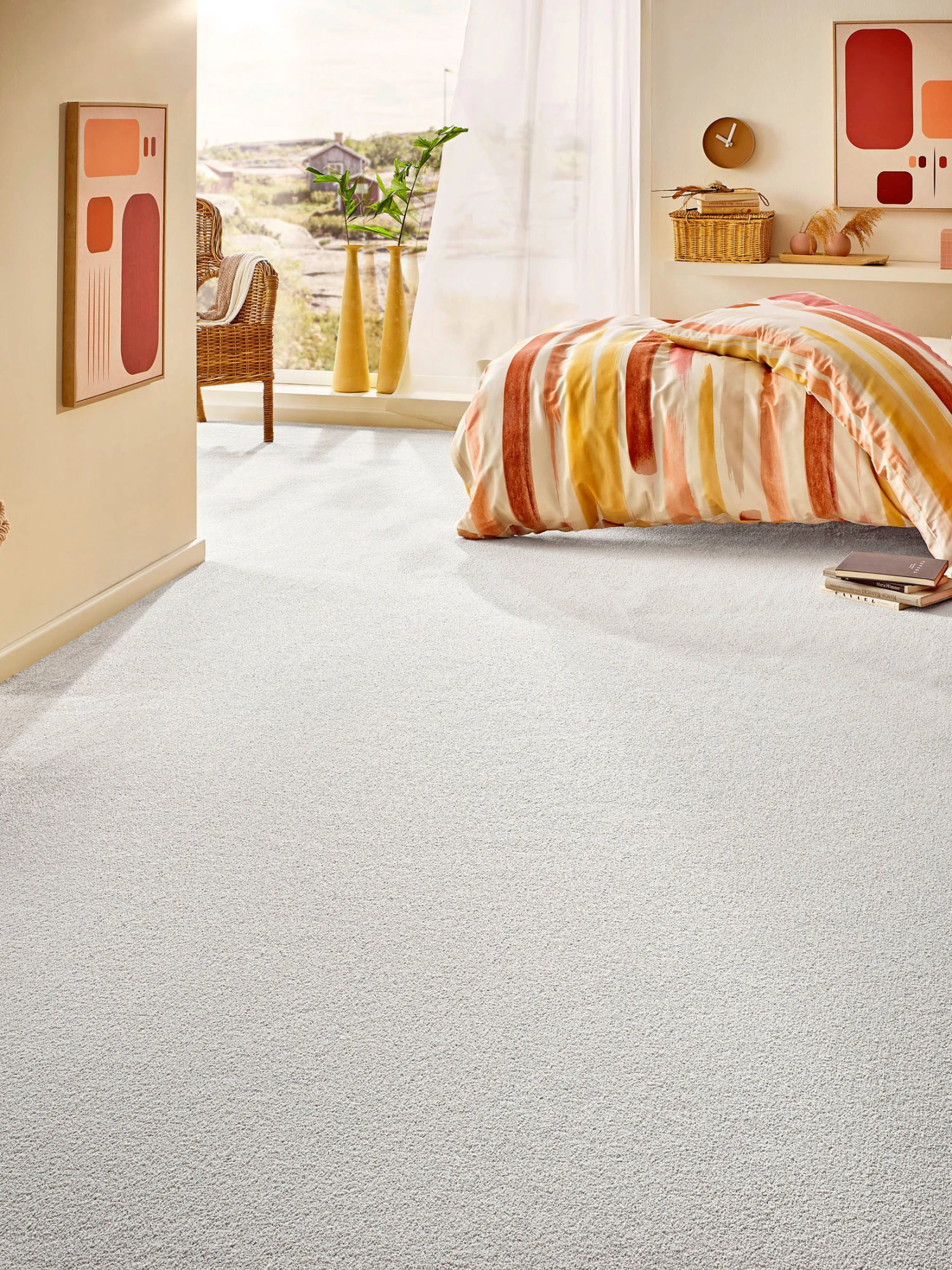 Velours-Teppichboden, Lichtgrau 09 3 Velours-Teppichboden, Lichtgrau 09