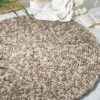 Filzkugel-Teppich, Natur 2 Filzkugel-Teppich, Natur -Teppiche Verkäufe Oviedo Filzkugelteppich beige natur rund mil2