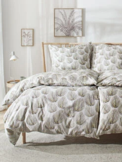 Renforcé-Bettwäsche, Khaki