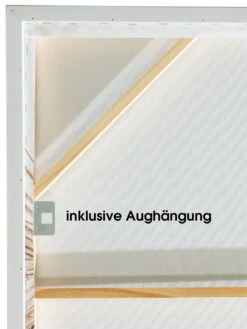Leinwand-Druck-gerahmt, Beige -Teppiche Verkäufe Palmela Druckgerahmt Braun Beige 80x120 ruk
