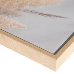 Leinwand-Druck-gerahmt, Weiss -Teppiche Verkäufe PampasWind Druckgerahmt Beige Weiss 52x72 lup2