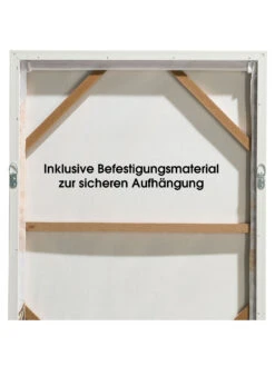 Leinwand-Druck-gerahmt, Weiss -Teppiche Verkäufe PampasWind Druckgerahmt Beige Weiss 52x72 ruk