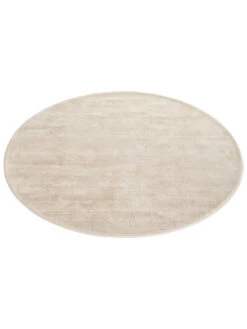 Viskose-Teppich, Creme -Teppiche Verkäufe Piemonte UniTeppich Creme 150rund fper